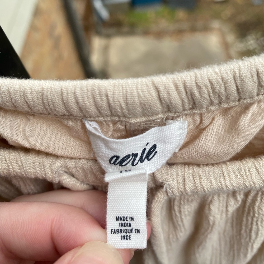 Aerie Cream Tiered Maxi Skirt - Picture 3 of 4